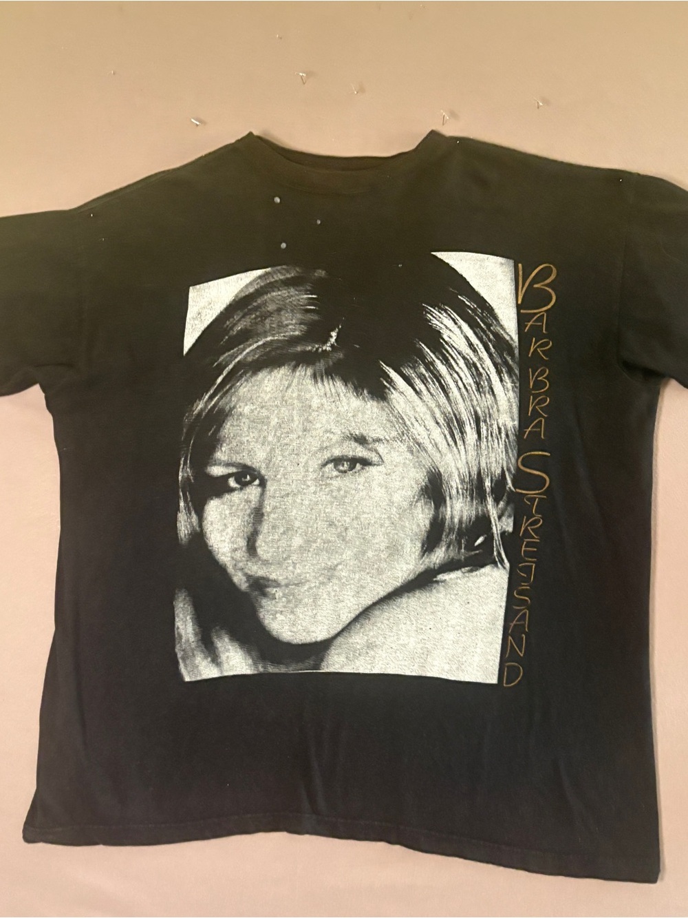 VTG Barbra Streisand Babs Back to Broadway Double Sided Graphic T-Shirt Tee